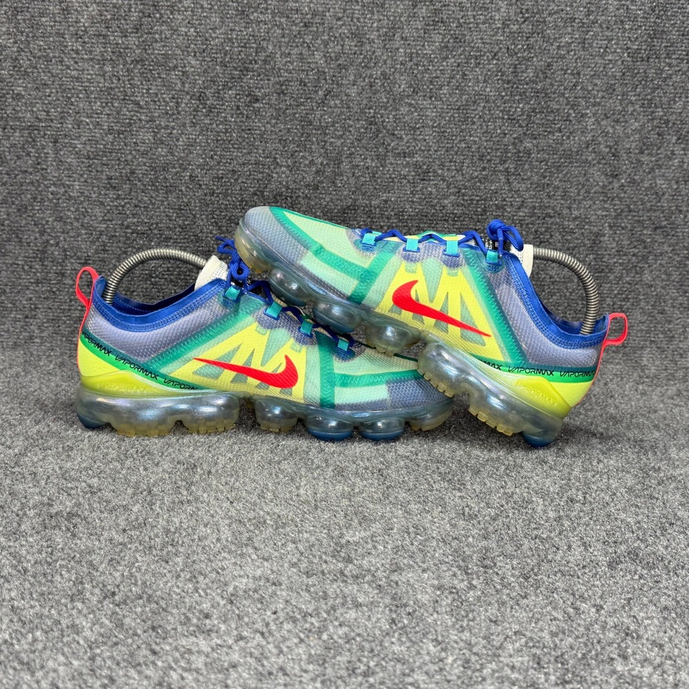 Nike Air VaporMax 2019 Running Shoe Men 10.5 Racer Blue Athletic Retro Run Train - Picture 7 of 12